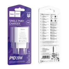 СЗУ Hoco C143A Benefit PD20W (1USB-C) – Белый