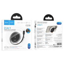 БЗП Hoco CQ18 Flash 2in1 Magnetic + iWatch (with retractable cable Type-C) – Срібний