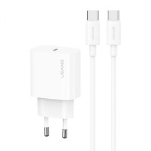 МЗП Usams US-CC226 Kit-Yi Ser. 20W (1USB-C) + кабель Type-C to Type-C
