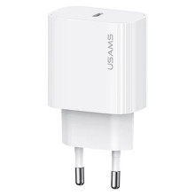 СЗУ Usams US-CC226 Kit-Yi Ser. 20W (1USB-C) + кабель Type-C to Type-C – Белый