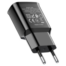 СЗУ Hoco C88A Star round 2.4A (2USB-A) – Черный
