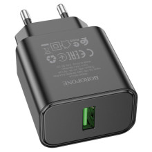 СЗУ Borofone BA72A Spring QC3.0 (1USB-A) – Черный