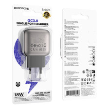 СЗУ Borofone BAS52A Absolute QC3.0 18W (1USB-A) – Черный