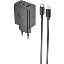 СЗУ Hoco N50 Scenery PD45W (1USB-A/2C) + кабель Type-C to Type-C
