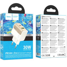 МЗП Hoco CS73A Star Speed PD30W+QC3.0 (1USB-A/1C) – Білий