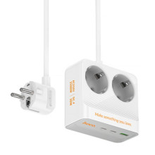 Подовжувач Hoco AC27 Descanso (PD30W/2C/1A/2xSocket) (2m)