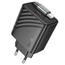 СЗУ Hoco N57 Full PD20W with retractable cable Type-C (2USB-C)