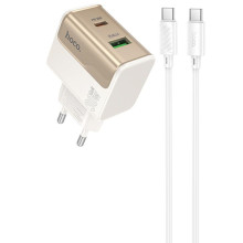МЗП Hoco CS73A Star Speed PD30W+QC3.0 (1USB-A/1C) + кабель Type-C to Type-C