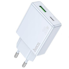 СЗУ Hoco C142A Direct PD20W+QC3.0 (1USB-A/1C) – Голубой