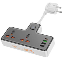 СЗУ Hoco AC12A Reise (PD30W/1C3A) +Socket – Черный