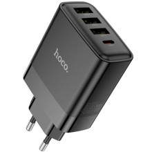 СЗУ Hoco C127A Intelligent PD45W (3USB-A/1C) – Черный