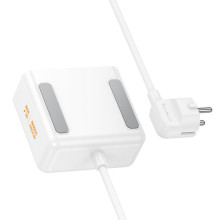 Удлинитель Hoco AC27 Descanso (PD30W/2C/1A/2xSocket) (2m) – Белый