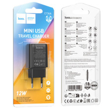 СЗУ Hoco C134A Solid 12W (1USB-A) – Черный