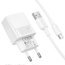 СЗУ Borofone BAS71A Source 10.5W (1USB-A) + кабель USB to Type-C