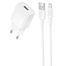 СЗУ Borofone BAS71A Source 10.5W (1USB-A) + кабель USB to MicroUSB