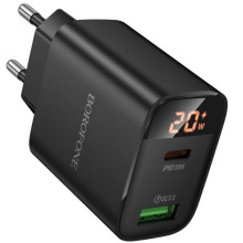 СЗУ Borofone BA96A Ilustre with digital display PD20W+QC3.0 (1USB-A/1C)