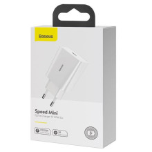 СЗУ Baseus Speed Mini Quick Charger 20W (1USB-C) (CCFS-S) – Белый