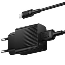 СЗУ Borofone BAS71A Source 10.5W (1USB-A) + кабель USB to MicroUSB – Черный