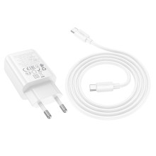 МЗП Hoco N63 Gentle PD30W+QC3.0 (1USB-A/1C) + кабель Type-C to Type-C – undefined