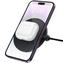 БЗП Hoco CW62 Peak with digital display and cable 15W – Чорний