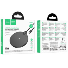 БЗП Hoco CW62 Peak with digital display and cable 15W – Чорний