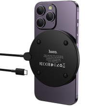 БЗУ Hoco CW62 Peak with digital display and cable 15W – Черный