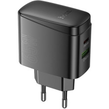 СЗУ Hoco CS63A Bright PD65W (1USB-A/1C) – Черный