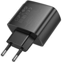 СЗУ Hoco CS63A Bright PD65W (1USB-A/1C) – Черный