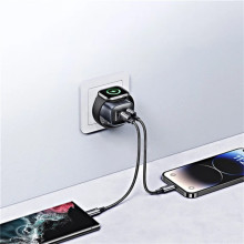 СЗУ Usams US-CC293 T67 Multifunctional iWatch Charger 20W (1USB-A/1C) – Черный