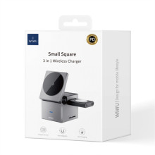 БЗП WIWU Wi-W030 Planeta Trio 3 in 1 Cableless charger – Сірий