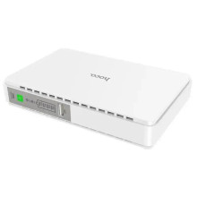 Джерело безперебійного живлення Hoco DB25 Plus Smart Mini UPS для роутерів 5V/9V/12V 10000 mAh – Білий