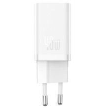 СЗУ Baseus GaN5 Pro OS + Type-C to Type-C 40W (CCGP18010) – Белый