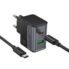 МЗП Hoco CS73A Star Speed PD30W+QC3.0 (1USB-A/1C) + кабель Type-C to Type-C – undefined