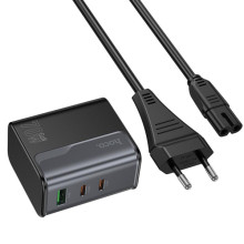 СЗУ Hoco CS76A Star Speed PD70W (1USB-A/2C) – Черный