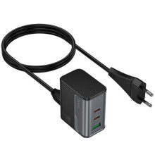 СЗУ Hoco CS76A Star Speed PD70W (1USB-A/2C) – Черный
