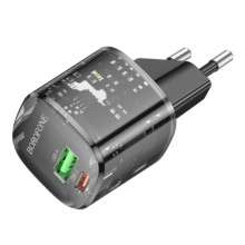 СЗУ Borofone BN17 Sunlight PD20W+QC3.0 (1USB-A/1C) – Черный