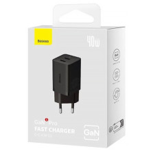 СЗУ Baseus GaN5 Pro OS + Type-C to Type-C 40W (CCGP18010) – Черный