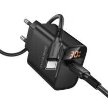 МЗП Borofone BA97A PD30W (1USB-C) + кабель Type-C to Type-C – Чорний