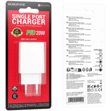 СЗУ Borofone BA21A Pro Long journey PD20W (1USB-C) – Белый