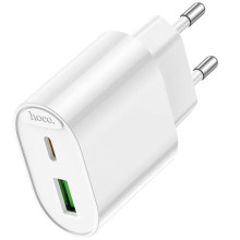 СЗУ Hoco C109A Fighter PD20W+QC3.0 (1USB-A/1C) – Белый