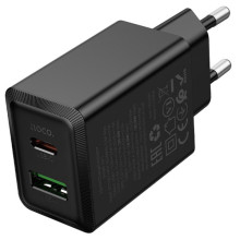 СЗУ Hoco N71 Nuevo PD30W+QC3.0 (1USB-A/1C) – Черный