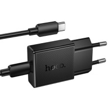 СЗУ Hoco N74 Speed ultra-thin PD25W (1USB-C) + кабель Type-C to Type-C – Черный