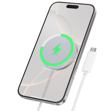 БЗУ Hoco CW63 Fast Qi2 magnetic 15W – Белый