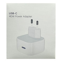 СЗУ 40W Power Adapter for Apple (1USB-C) (АA) (box) – Белый