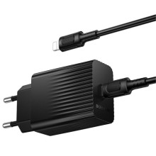 МЗП Borofone BAS75A Source PD30W (1USB-C) + кабель Type-C to Lightning – Чорний