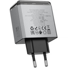 МЗП Borofone BN22 Lena PD65W (1USB-A/2C) – Сірий