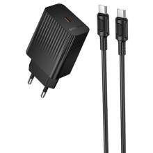 МЗП Borofone BAS75A Source PD30W (1USB-C) + кабель Type-C to Type-C
