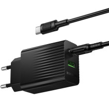 МЗП Borofone BAS76A Source PD30W+QC3.0 (1USB-A/1C) + кабель Type-C to Type-C – Чорний