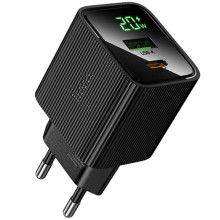 СЗУ Hoco CS83A Excellent with digital display PD20W+QC3.0 (1USB-A/1C)