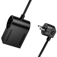 СЗУ Hoco AC33 Win 1 position 30W QC+PD (1USB-A/2C/1Socket) (1.5m) – Черный